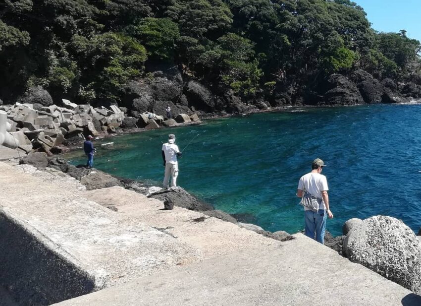 アオリイカが釣れる釣り場にはエギンガーが並ぶ秋