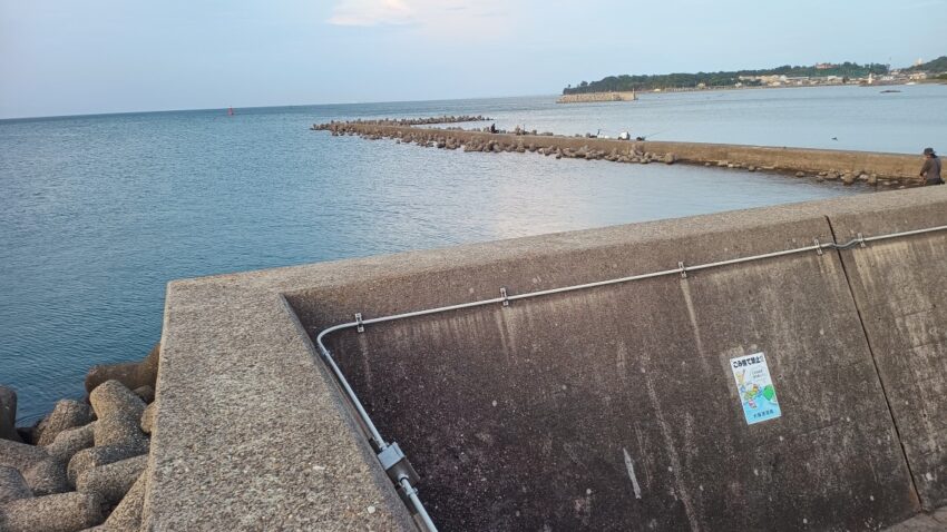 多奈川のテトラ帯釣り場