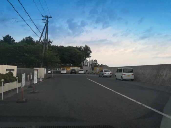 忠岡テラス前の駐車ポイント