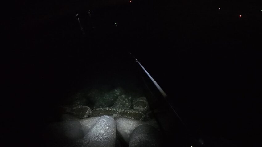 太刀魚釣りの電気ウキがたくさん