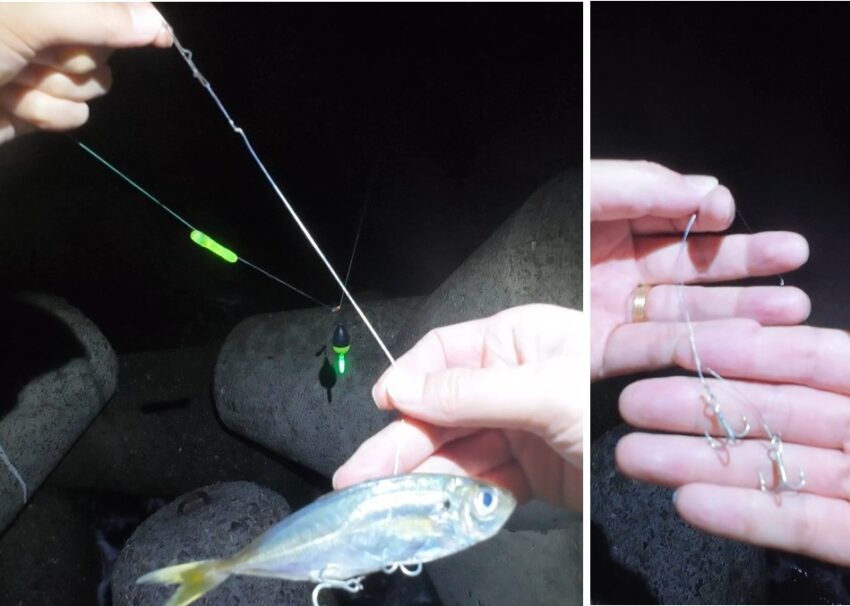 タチウオのウキ釣り仕掛け